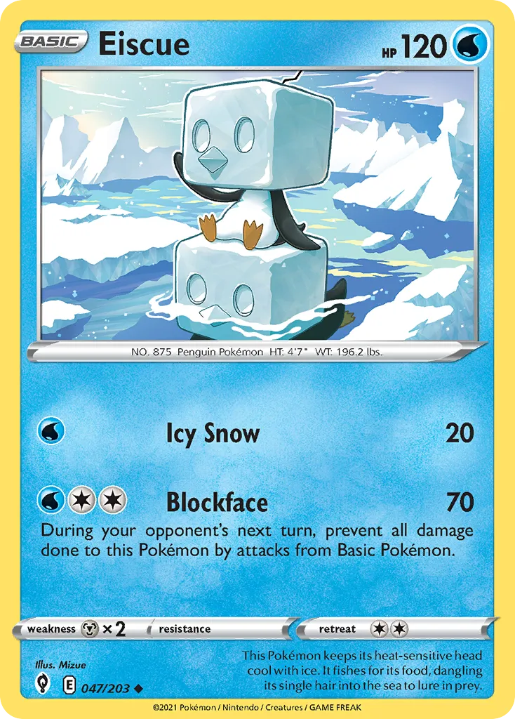 Bekaglaçon — SWSH07: Evolving Skies — Pokémon