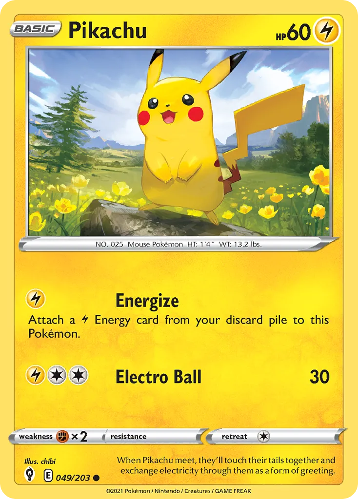 Pikachu — SWSH07: Evolving Skies — Pokemon