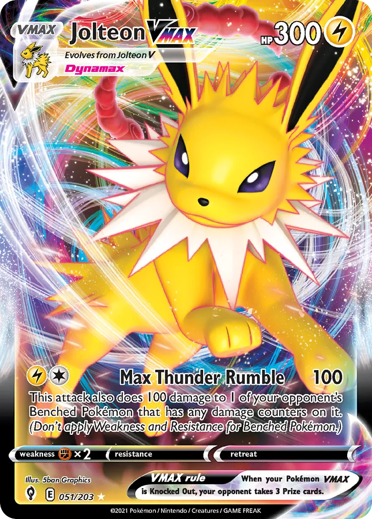 Jolteon VMAX — SWSH07: Evolving Skies — Pokemon