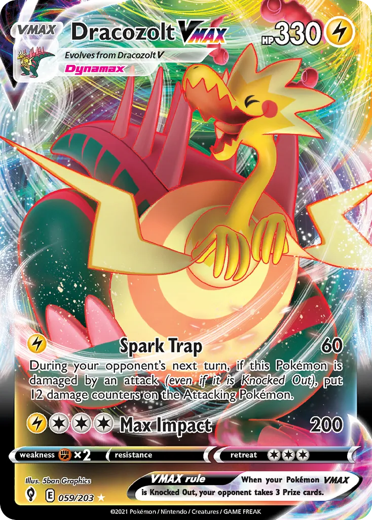 Dracozolt VMAX — SWSH07: Evolving Skies — Pokémon
