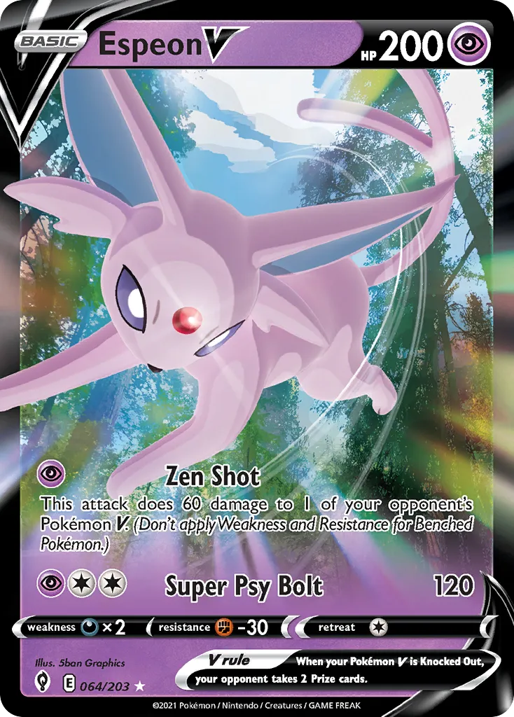 Espeon V — SWSH07: Evolving Skies — Pokémon