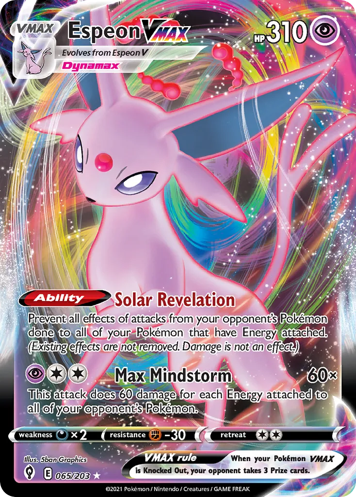Espeon VMAX — SWSH07: Evolving Skies — Pokémon