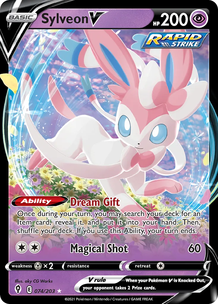Sylveon V — SWSH07: Evolving Skies — Pokémon