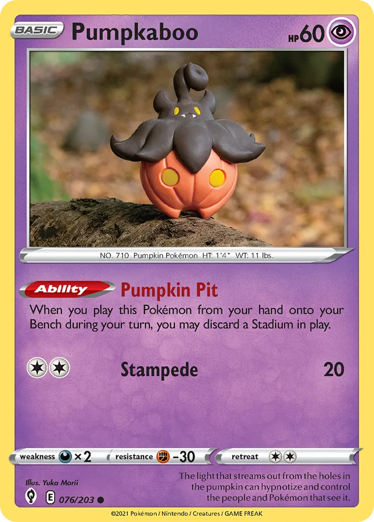 Pumpkaboo — SWSH07: Evolving Skies — Pokémon