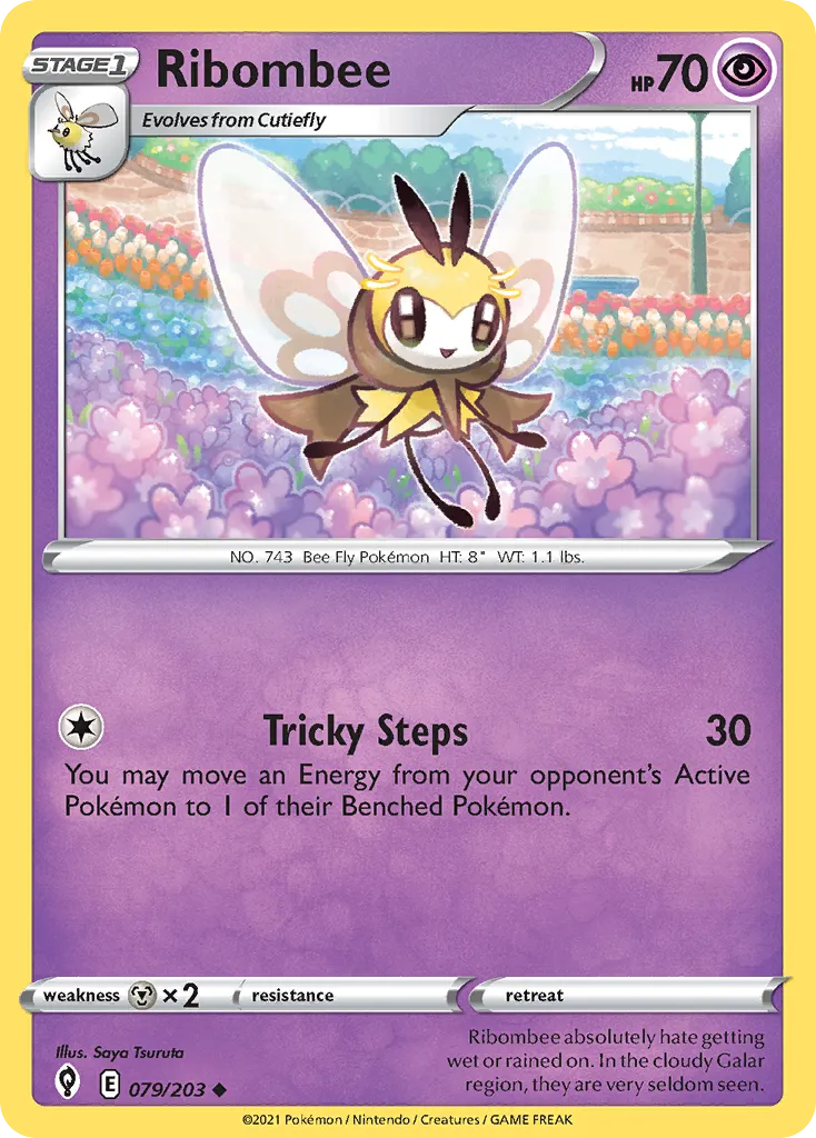 Ribombee — SWSH07: Evolving Skies — Pokémon