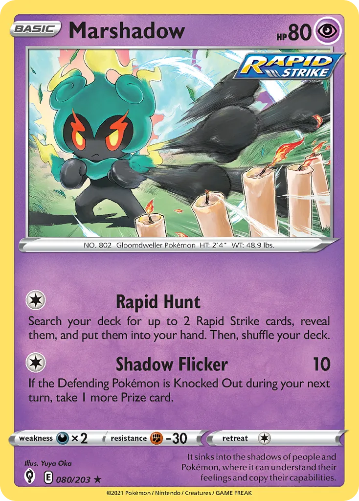 Marshadow — SWSH07: Evolving Skies — Pokémon