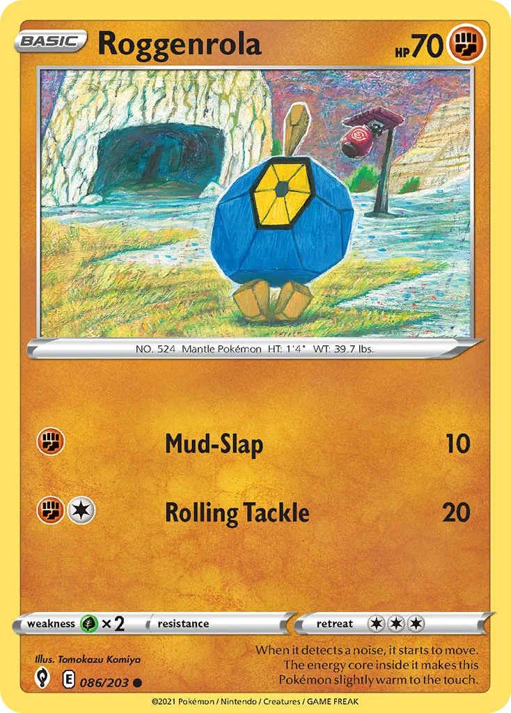 Roggenrola — SWSH07: Evolving Skies — Pokemon