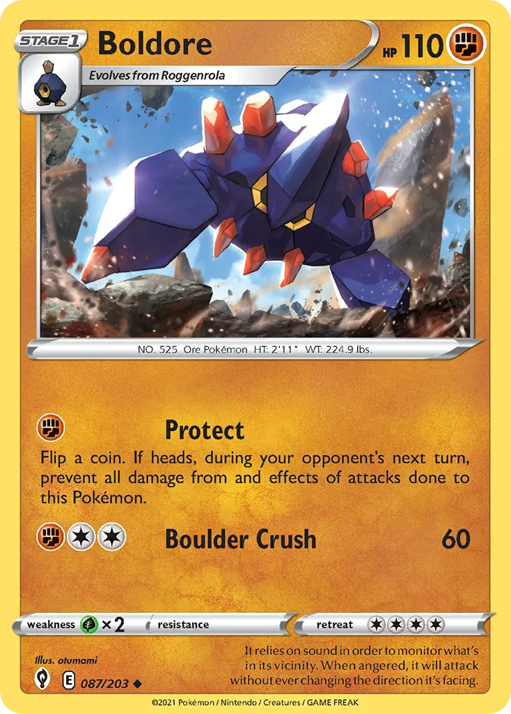 Boldore — SWSH07: Evolving Skies — Pokémon