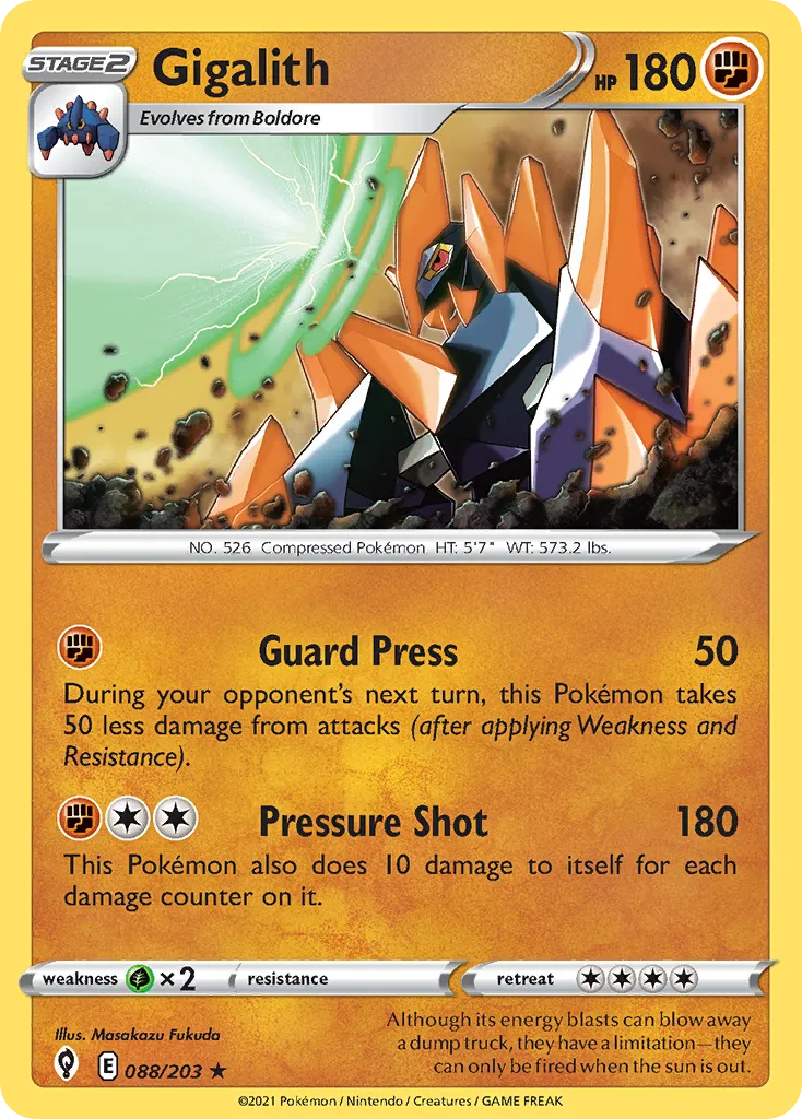 Gigalith — SWSH07: Evolving Skies — Pokémon