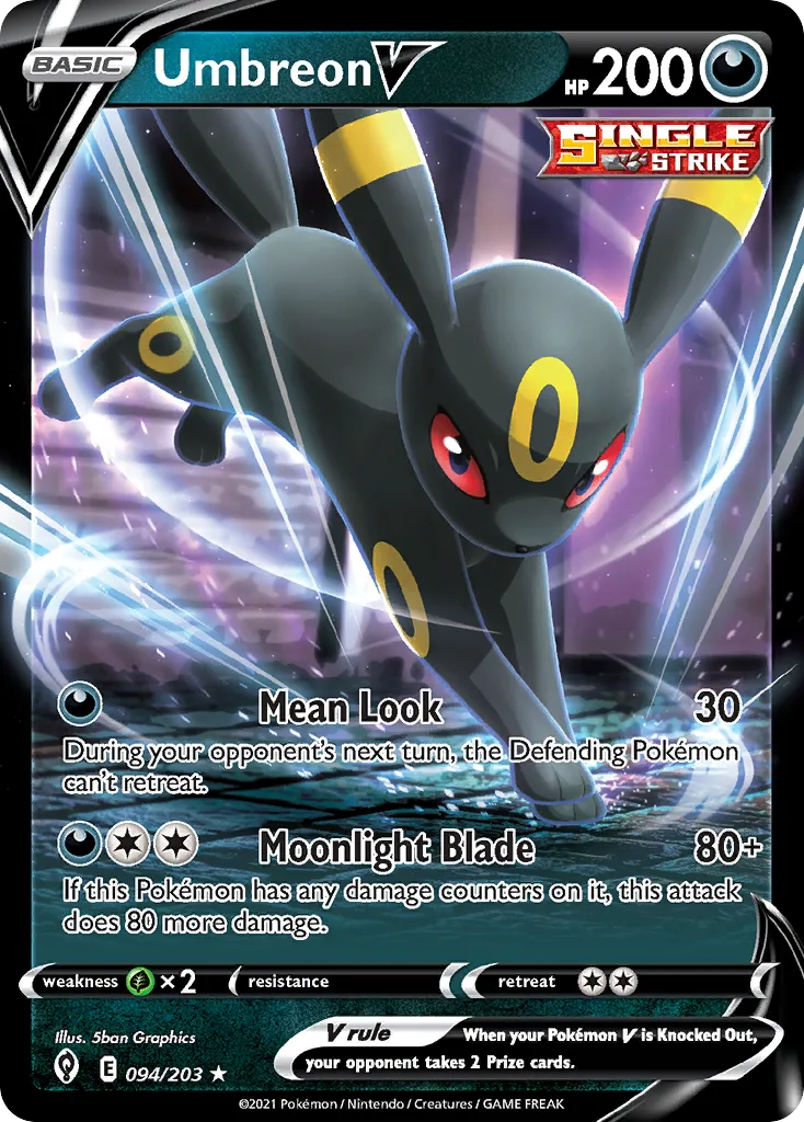 Umbreon V — SWSH07: Evolving Skies — Pokémon