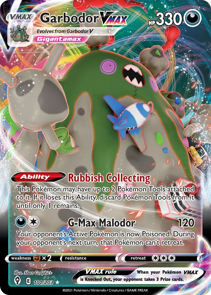 Garbodor VMAX — SWSH07: Evolving Skies — Pokémon