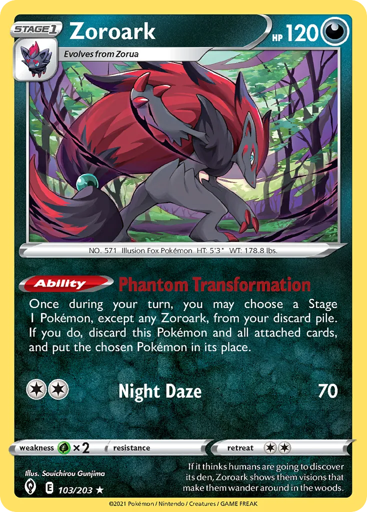 Zoroark — SWSH07: Evolving Skies — Pokémon
