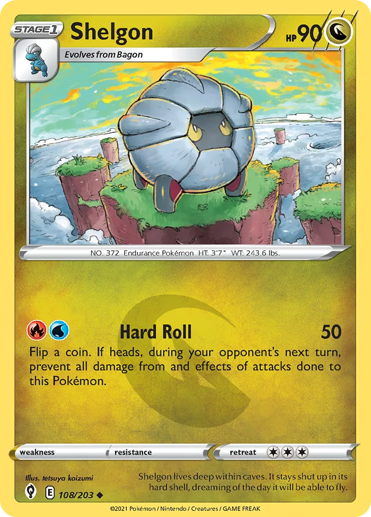 Shelgon — SWSH07: Evolving Skies — Pokémon
