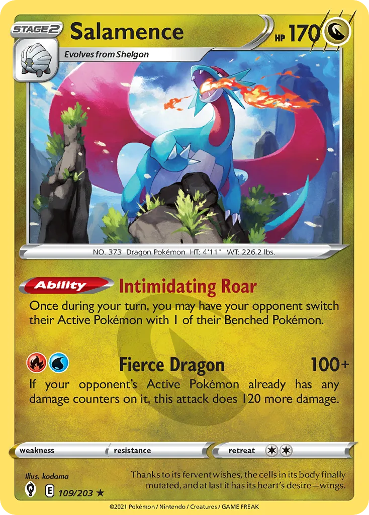 Salamence — SWSH07: Evolving Skies — Pokémon