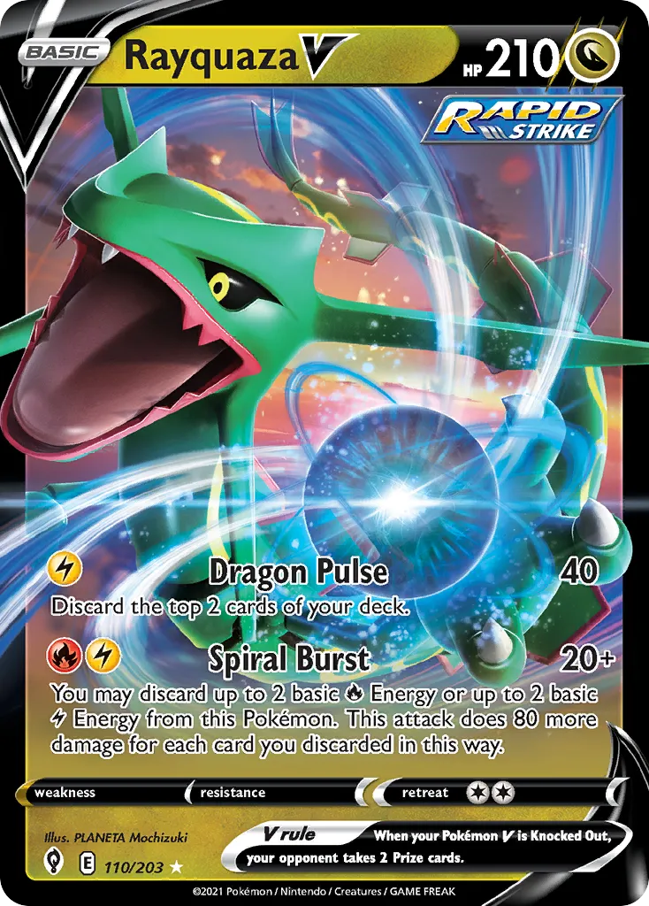 Rayquaza V — SWSH07: Evolving Skies — Pokemon