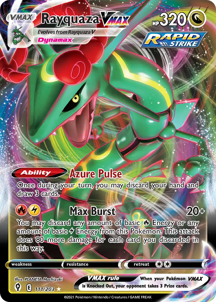 Rayquaza VMAX — SWSH07: Evolving Skies — Pokémon
