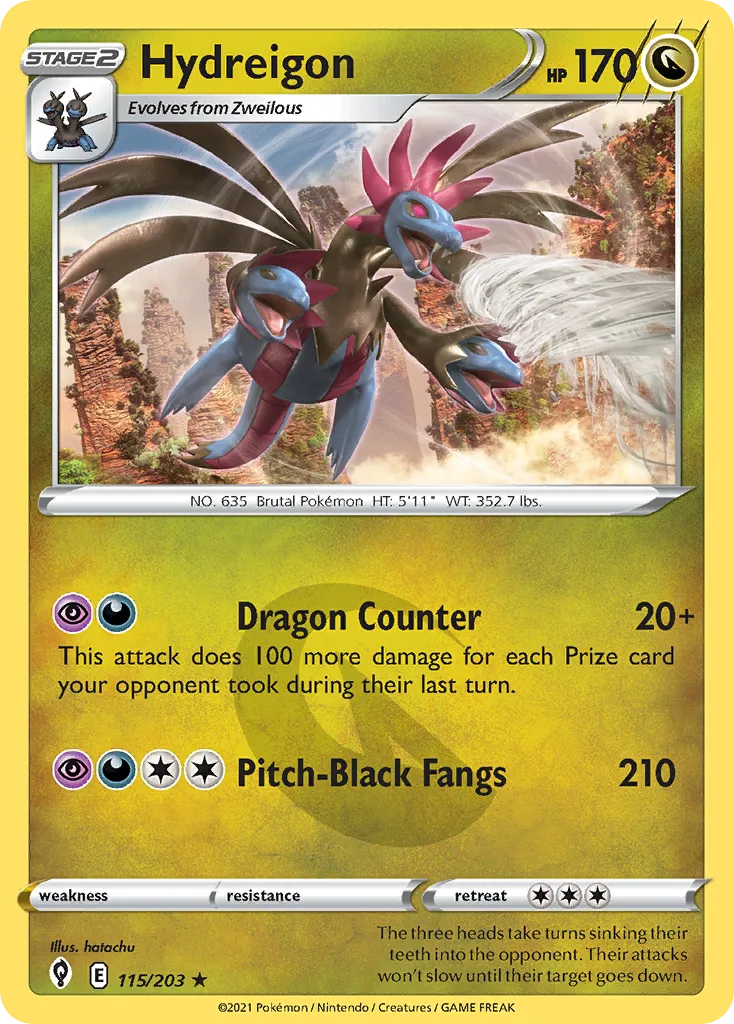 Hydreigon — SWSH07: Evolving Skies — Pokémon