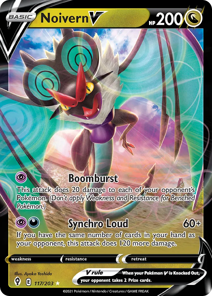 Noivern V — SWSH07: Evolving Skies — Pokemon