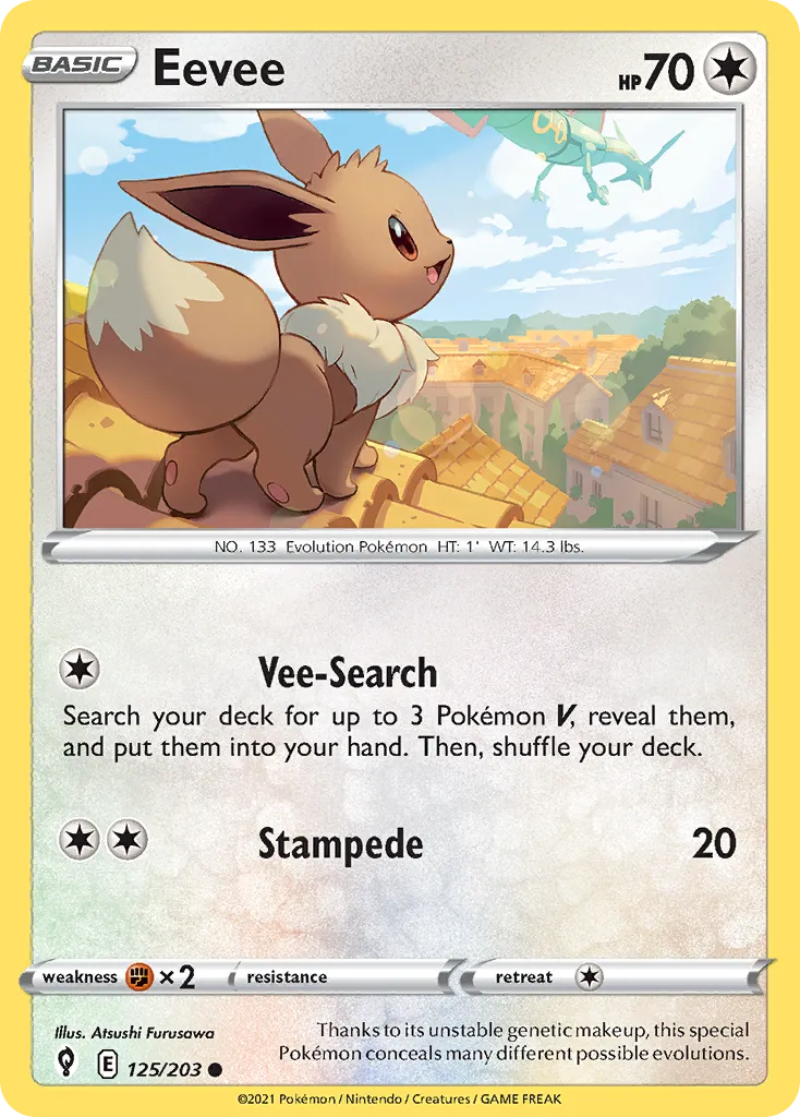 Eevee — SWSH07: Evolving Skies — Pokémon