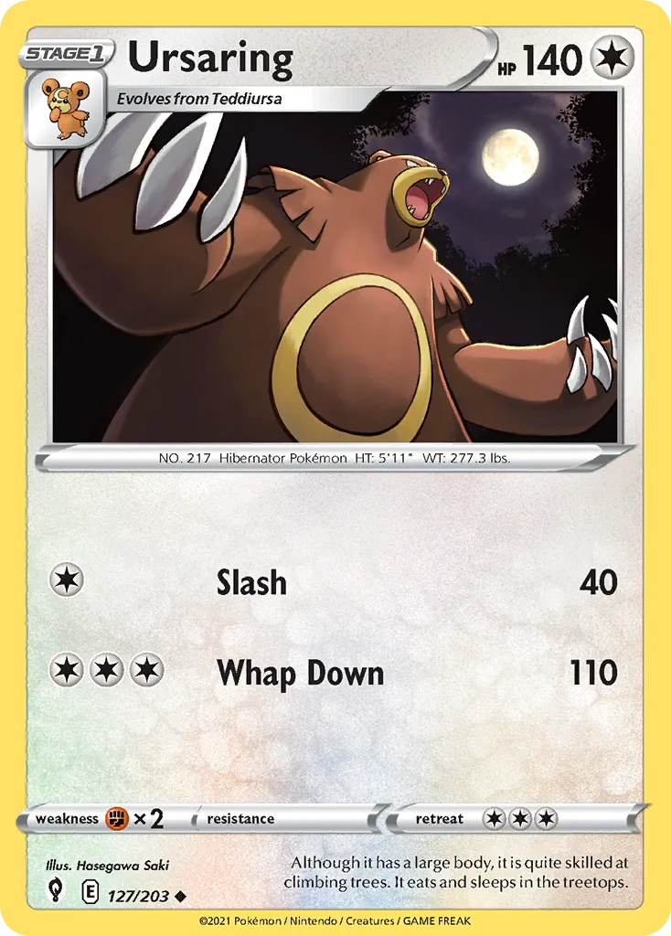 Ursaring — SWSH07: Evolving Skies — Pokémon