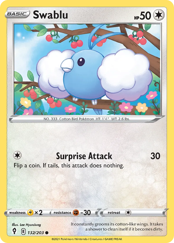 Swablu — SWSH07: Evolving Skies — Pokémon