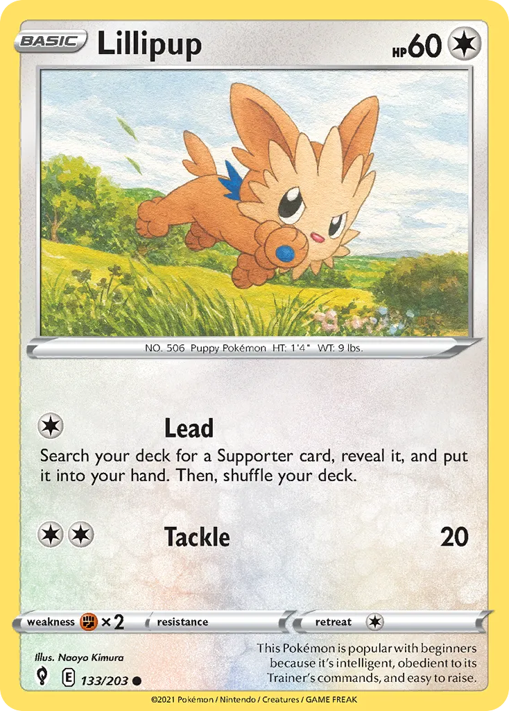 Lillipup — SWSH07: Evolving Skies — Pokémon