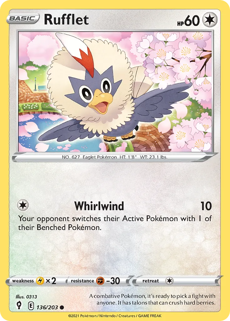 Furaiglon — SWSH07: Evolving Skies — Pokémon