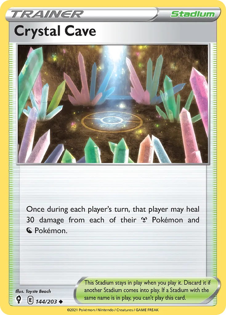 Caverne de Cristal — SWSH07: Evolving Skies — Pokémon