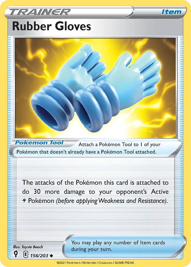 Gants de Caoutchouc — SWSH07: Evolving Skies — Pokémon