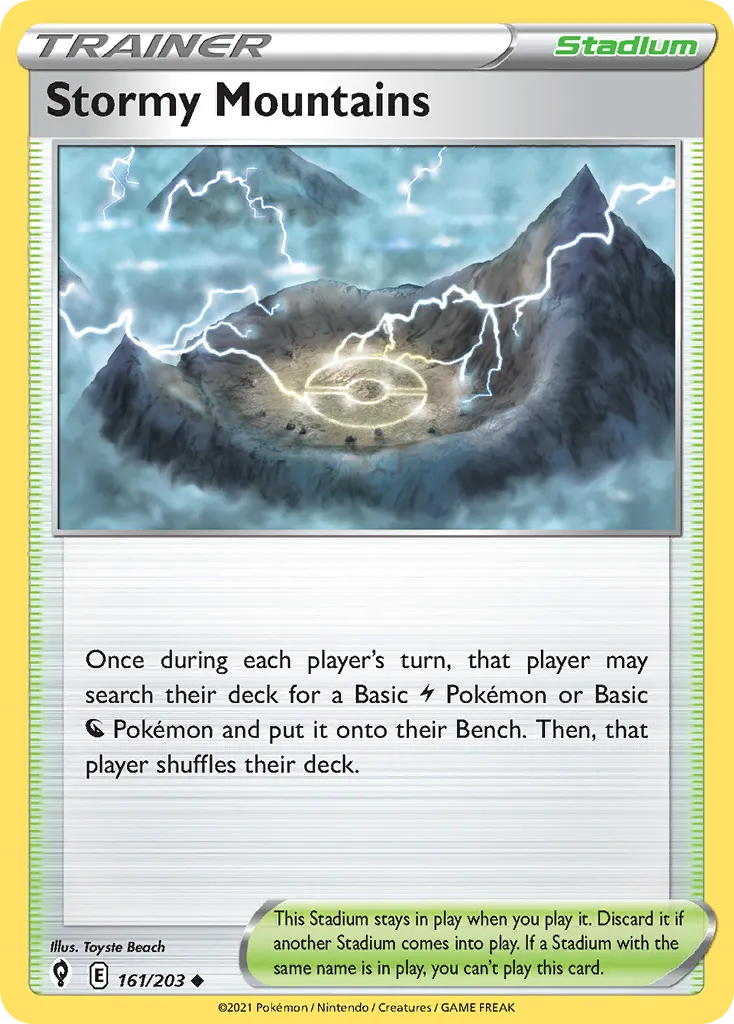 Montagnes Orageuses — SWSH07: Evolving Skies — Pokémon