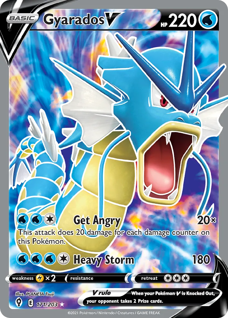 Gyarados V — SWSH07: Evolving Skies — Pokémon