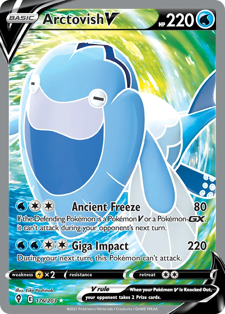 Arctovish V from SWSH07: Evolving Skies - Pokemon