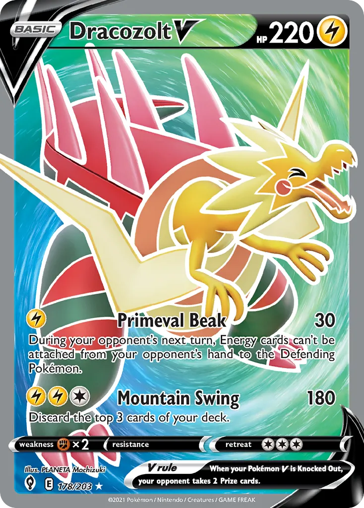 Dracozolt V — SWSH07: Evolving Skies — Pokémon
