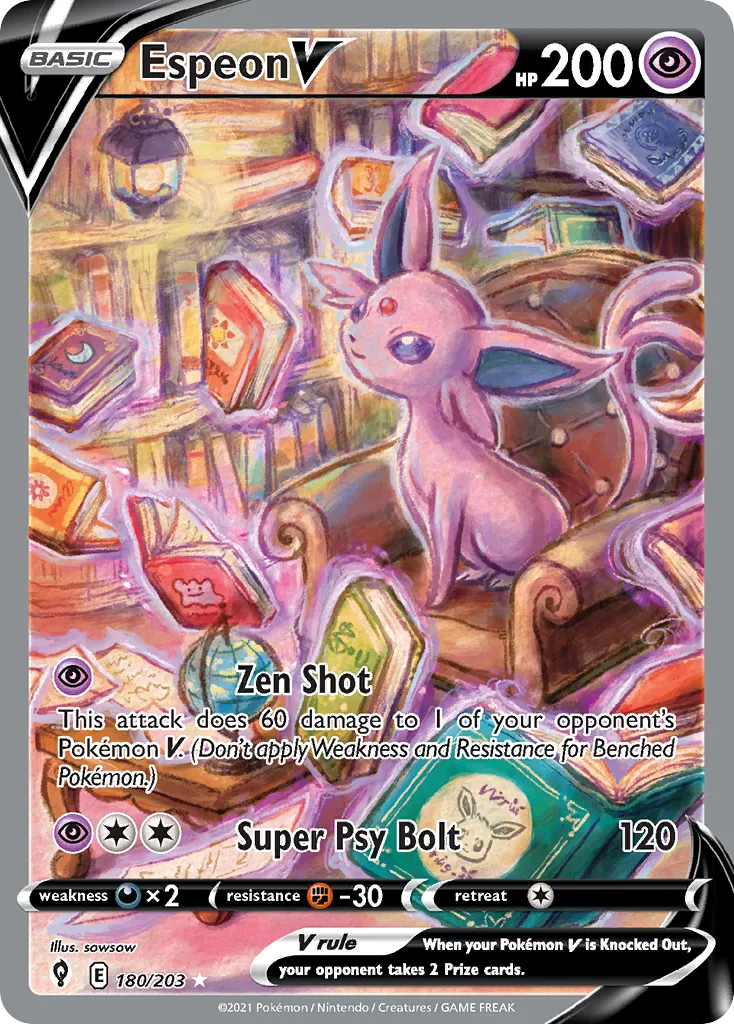 Espeon V — SWSH07: Evolving Skies — Pokémon