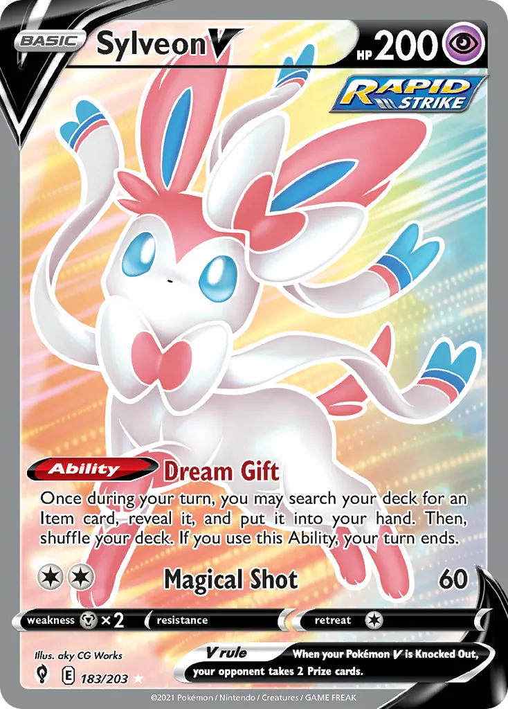 Sylveon V — SWSH07: Evolving Skies — Pokémon