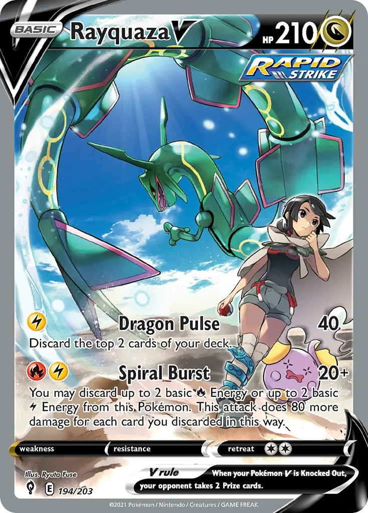 Rayquaza V — SWSH07: Evolving Skies — Pokémon