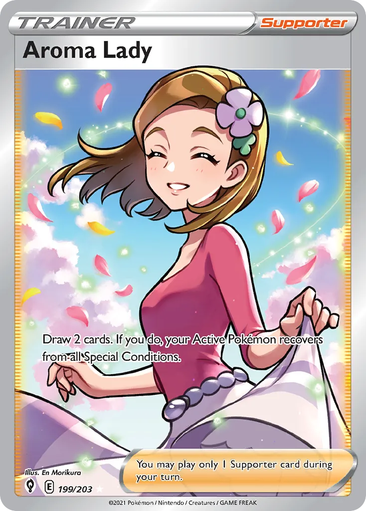 Aroma Lady — SWSH07: Evolving Skies — Pokémon