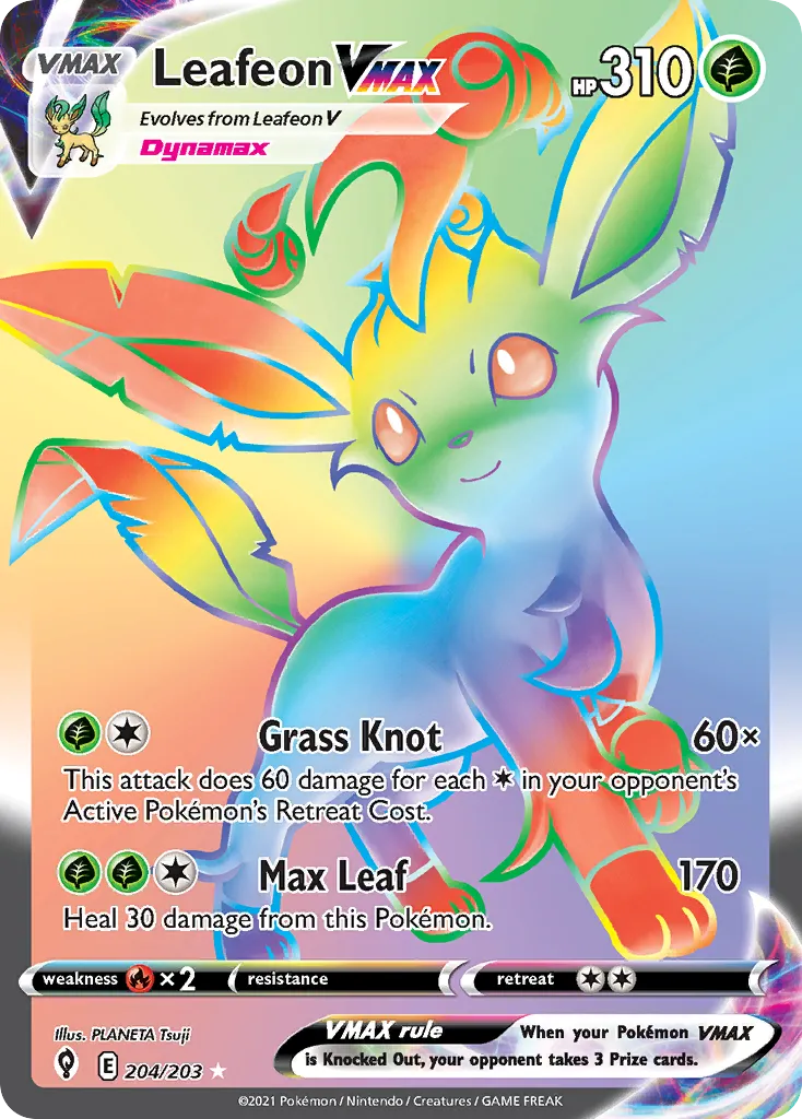 Leafeon VMAX — SWSH07: Evolving Skies — Pokémon