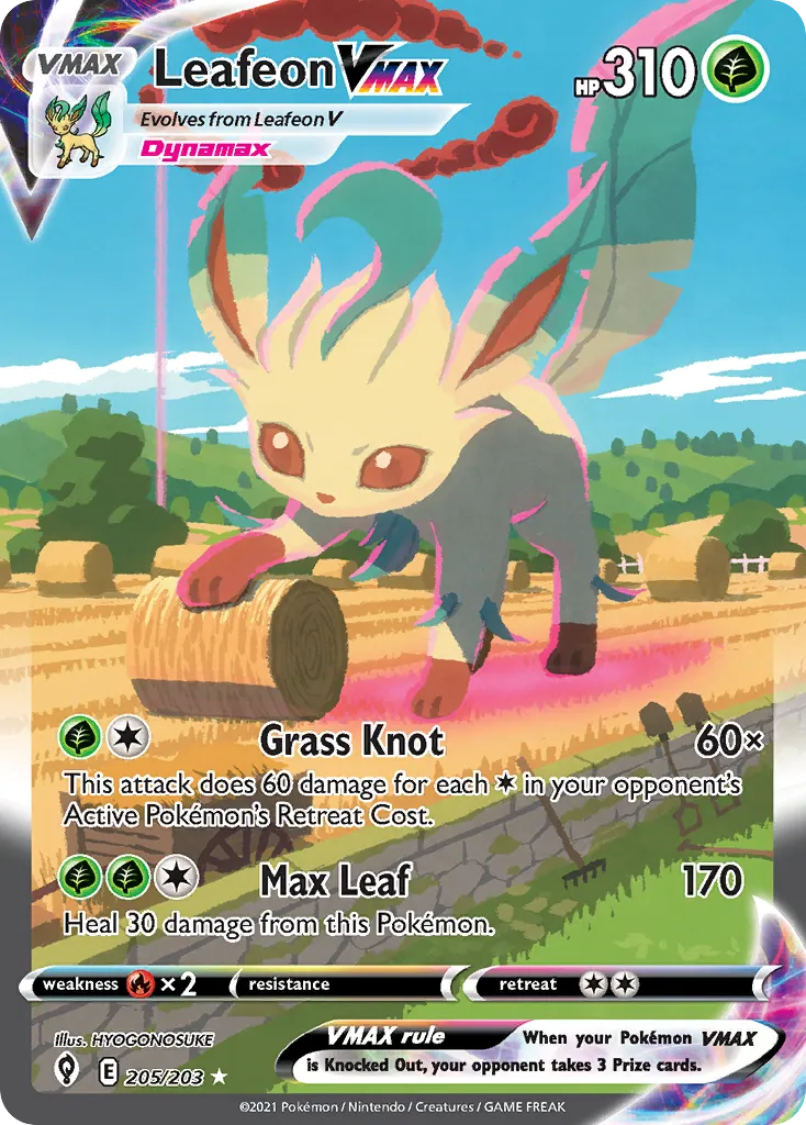 Leafeon VMAX — SWSH07: Evolving Skies — Pokémon