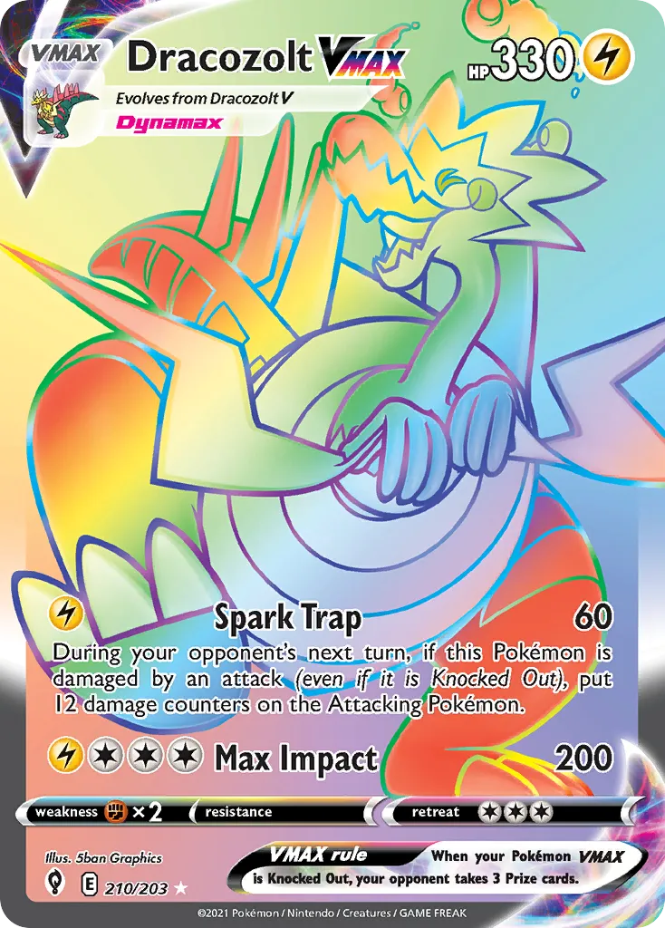 Dracozolt VMAX — SWSH07: Evolving Skies — Pokémon