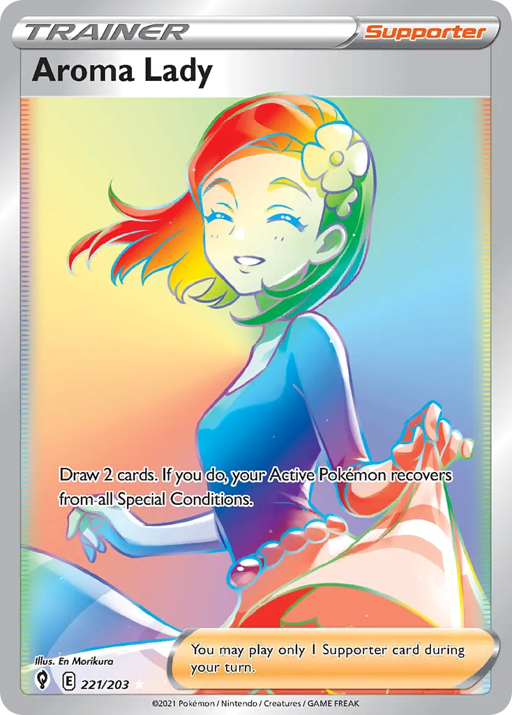 Aroma Lady from SWSH07: Evolving Skies - Pokemon
