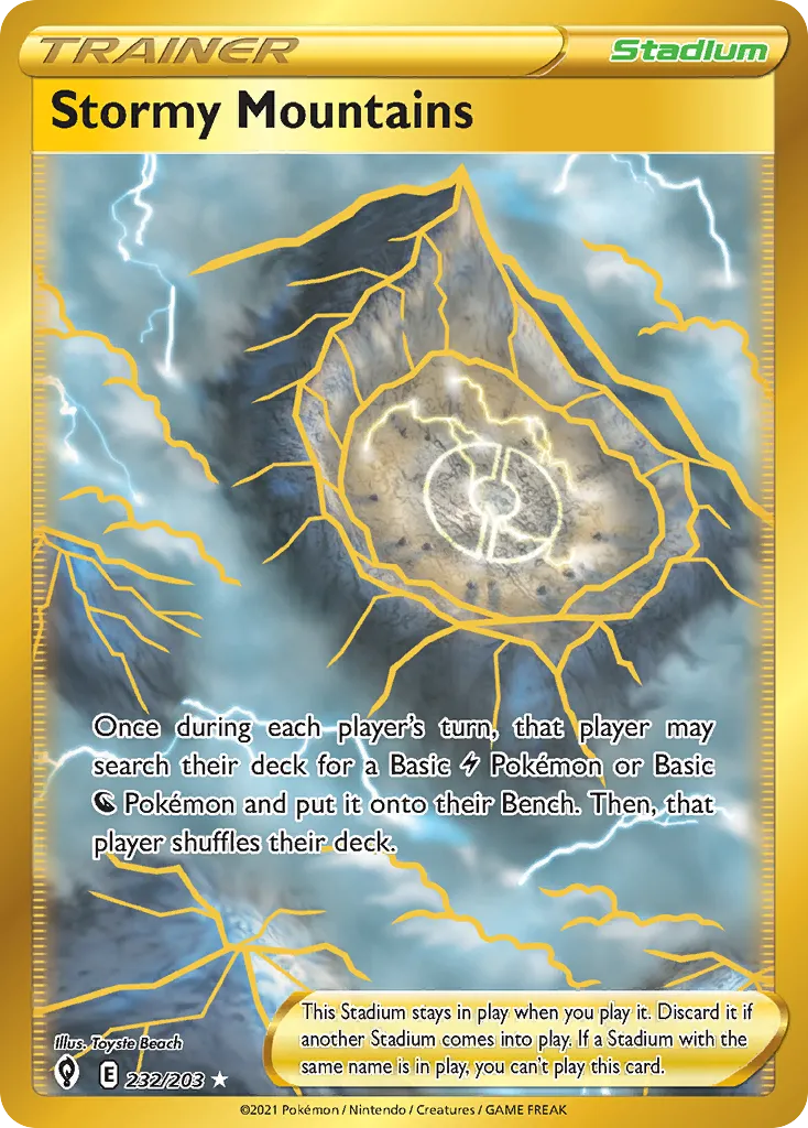 Stormy Mountains — SWSH07: Evolving Skies — Pokémon