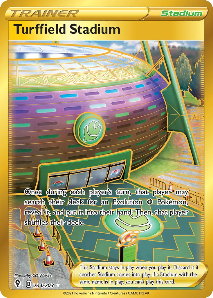 Turffield Stadium — SWSH07: Evolving Skies — Pokémon