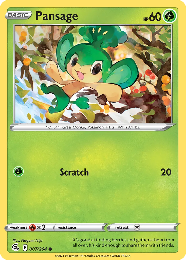 Pansage — SWSH08: Fusion Strike — Pokemon