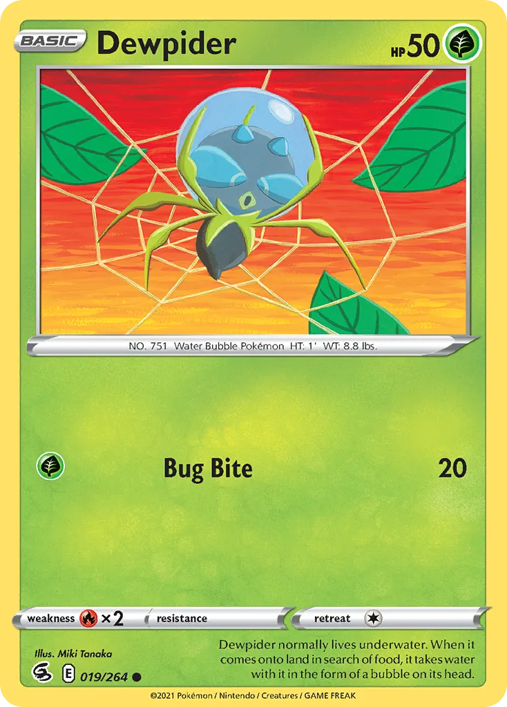 Dewpider — SWSH08: Fusion Strike — Pokémon