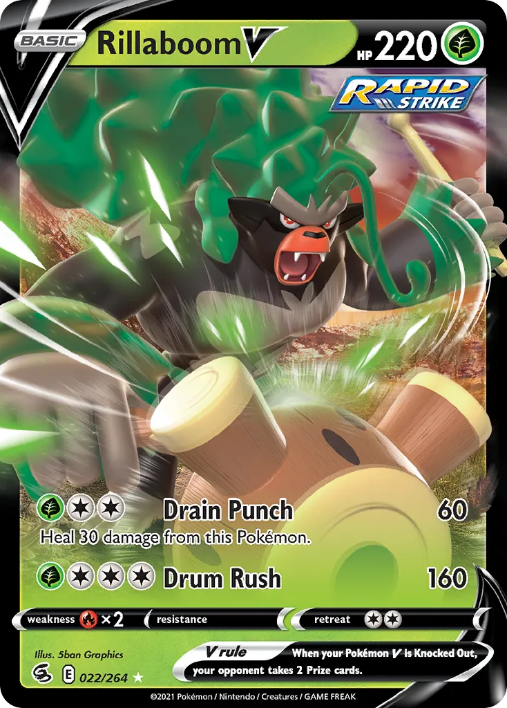 Rillaboom V — SWSH08: Fusion Strike — Pokémon