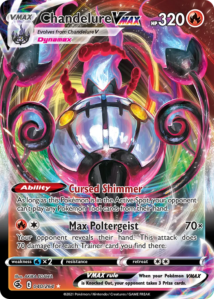 Chandelure VMAX from SWSH08: Fusion Strike - Pokemon