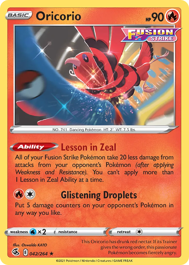 Oricorio — SWSH08: Fusion Strike — Pokémon