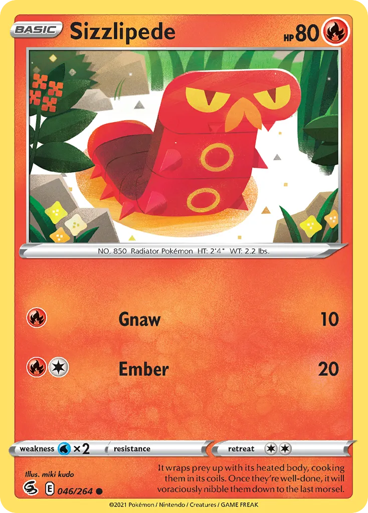 Sizzlipede — SWSH08: Fusion Strike — Pokemon