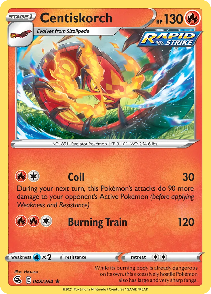 Centiskorch — SWSH08: Fusion Strike — Pokémon